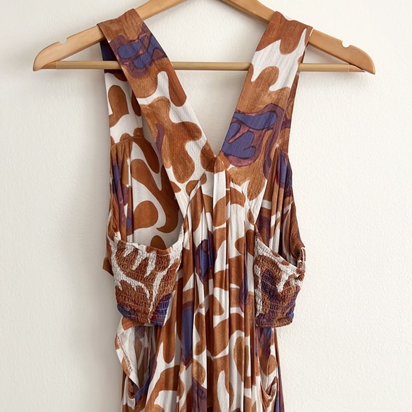 NWOT Anthropologie Piper Bandeau Maxi Dress Floral Cut Out - Picture 10 of 16